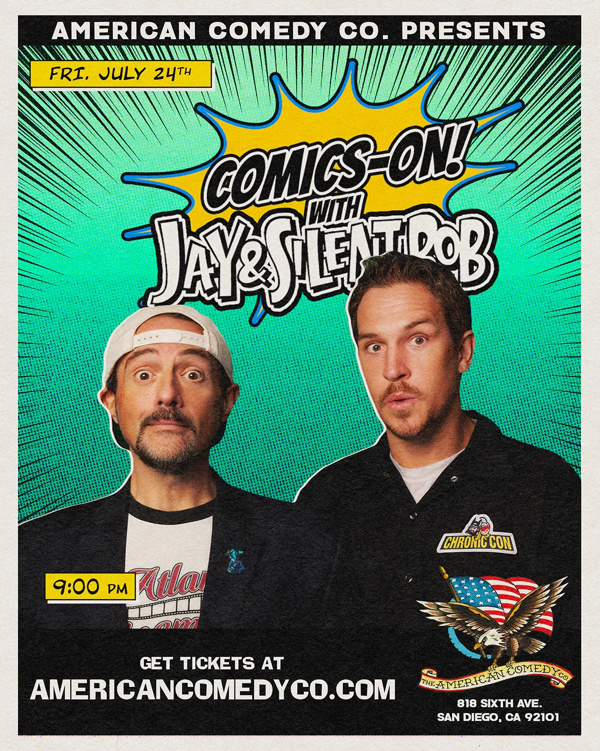 Comics On with Jay and Silent Bob LIVE! at American Comedy Co.