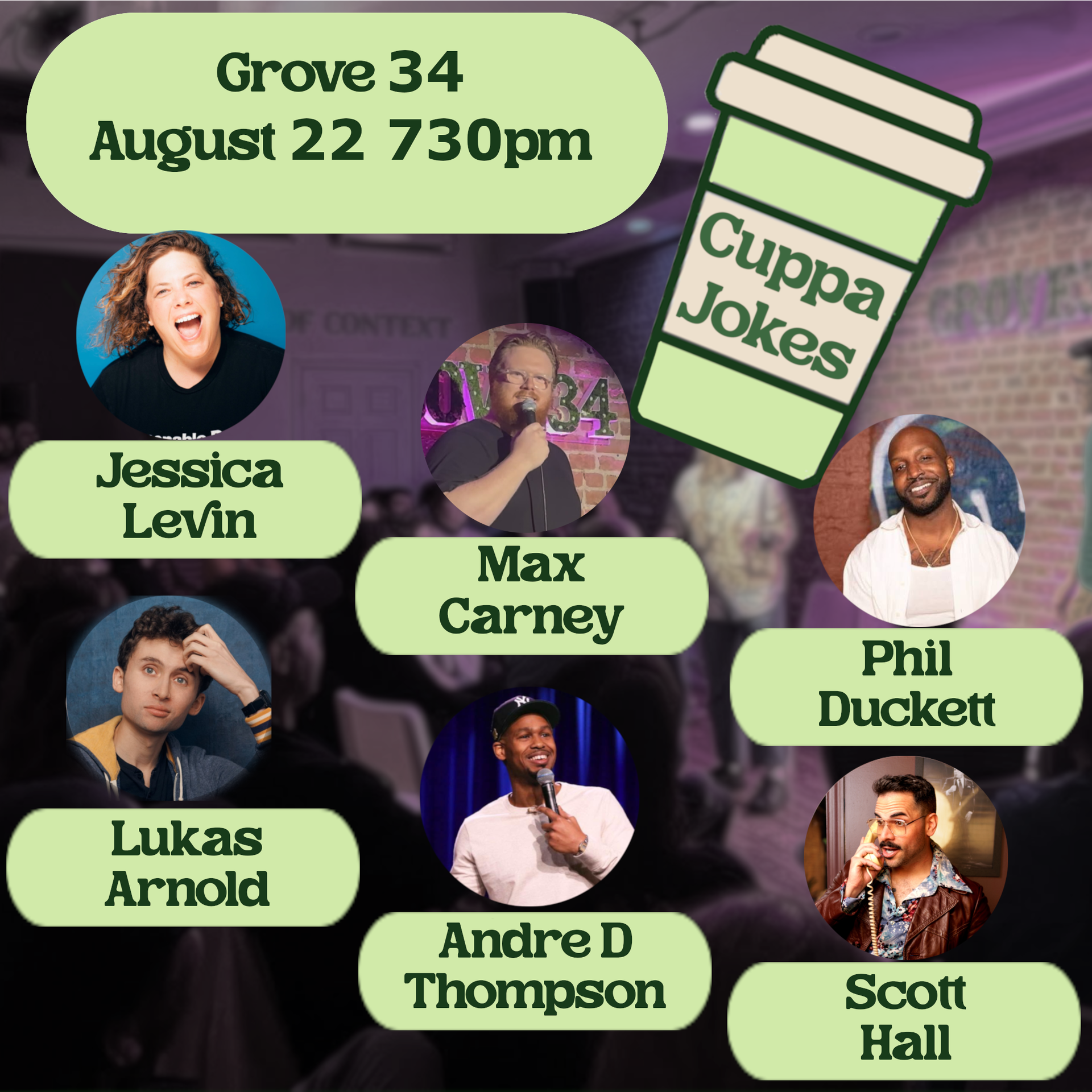 Cuppa Jokes at Grove 34 Comedy Club