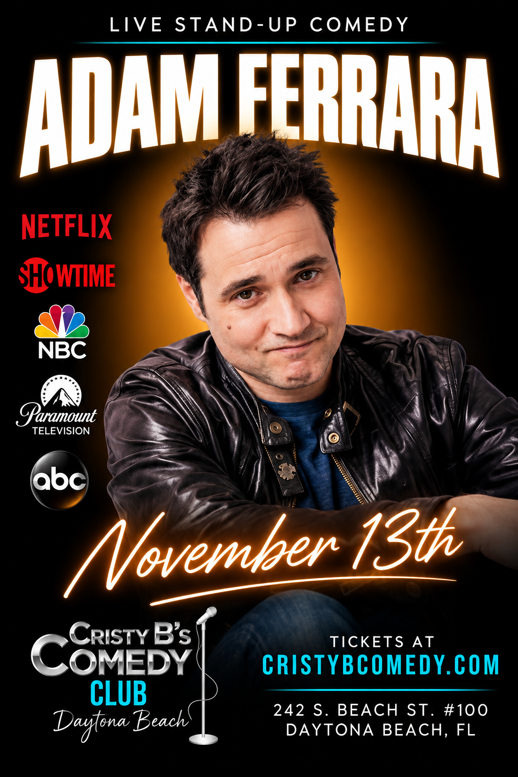 Adam Ferrara at Cristy B's Comedy Club
