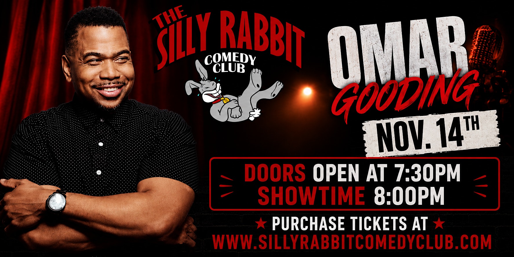 Omar Gooding at The Silly Rabbit Comedy Club