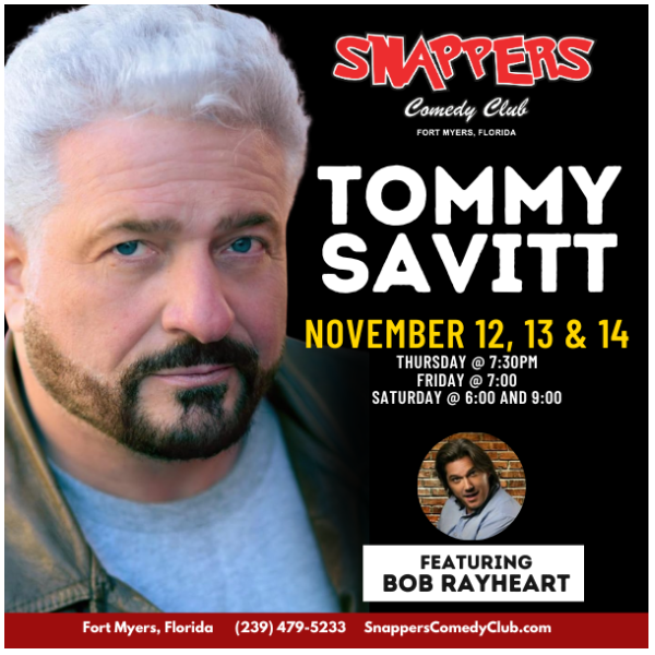 Tommy Savitt at Snappers Comedy Club Fort Myers