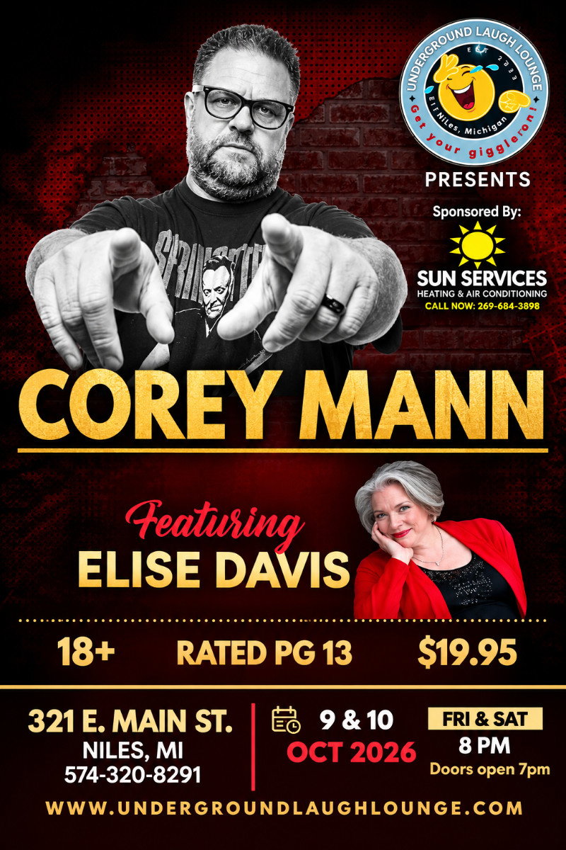 Corey Mann at Underground Laugh Lounge