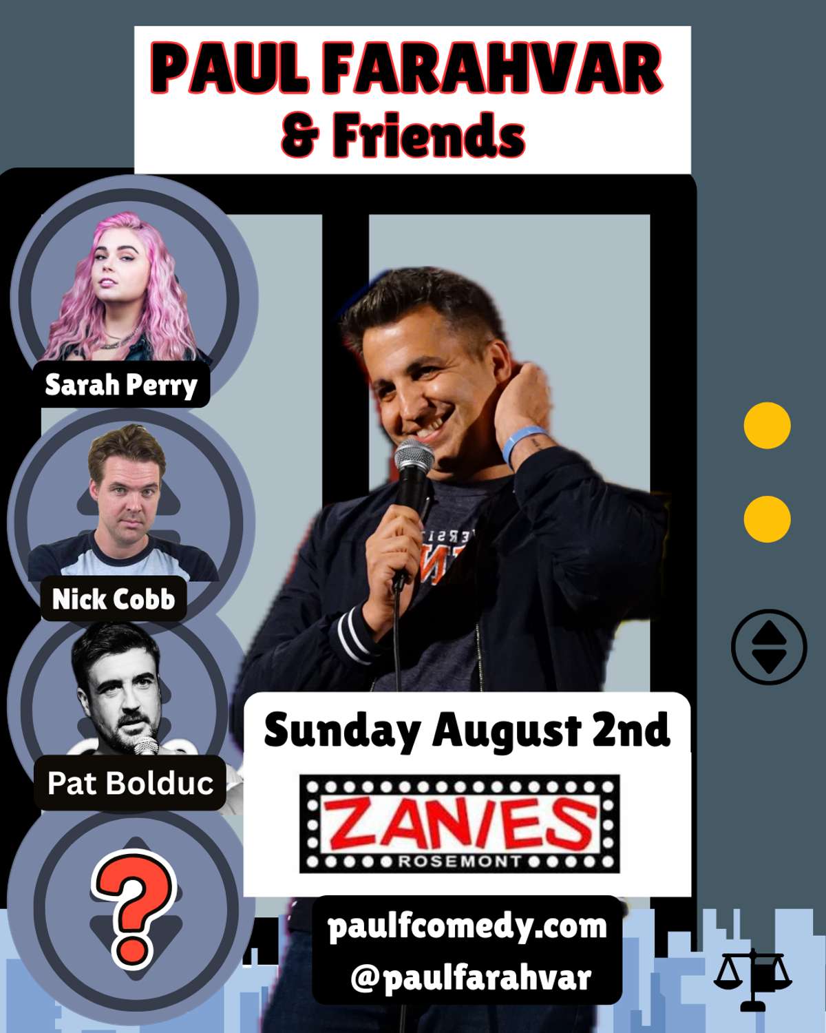 Paul Farahvar & Friends at Zanies Comedy Club Rosemont