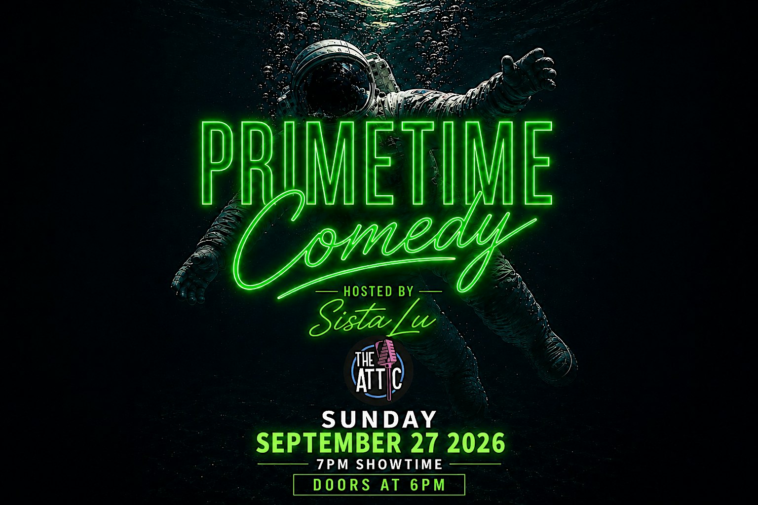 Prime Time Comedy Showcase at The Attic Comedy Club