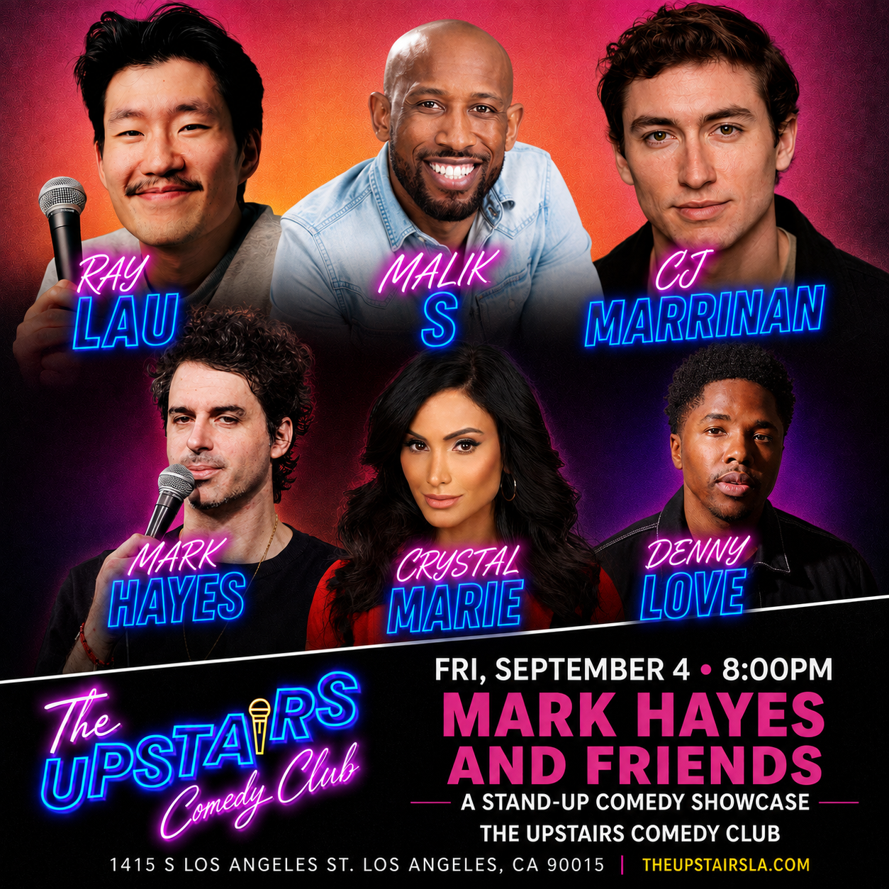 Mark Hayes & Friends at The Upstairs Comedy Club