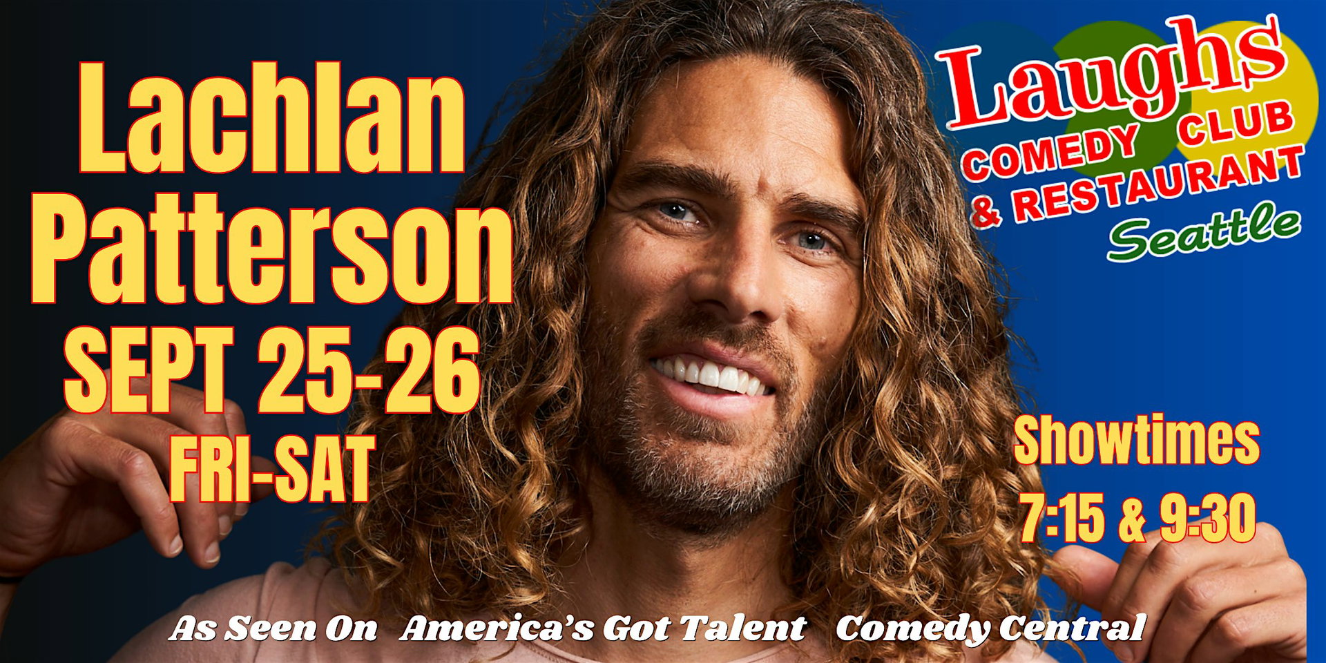Lachlan Patterson at Laughs Comedy Club