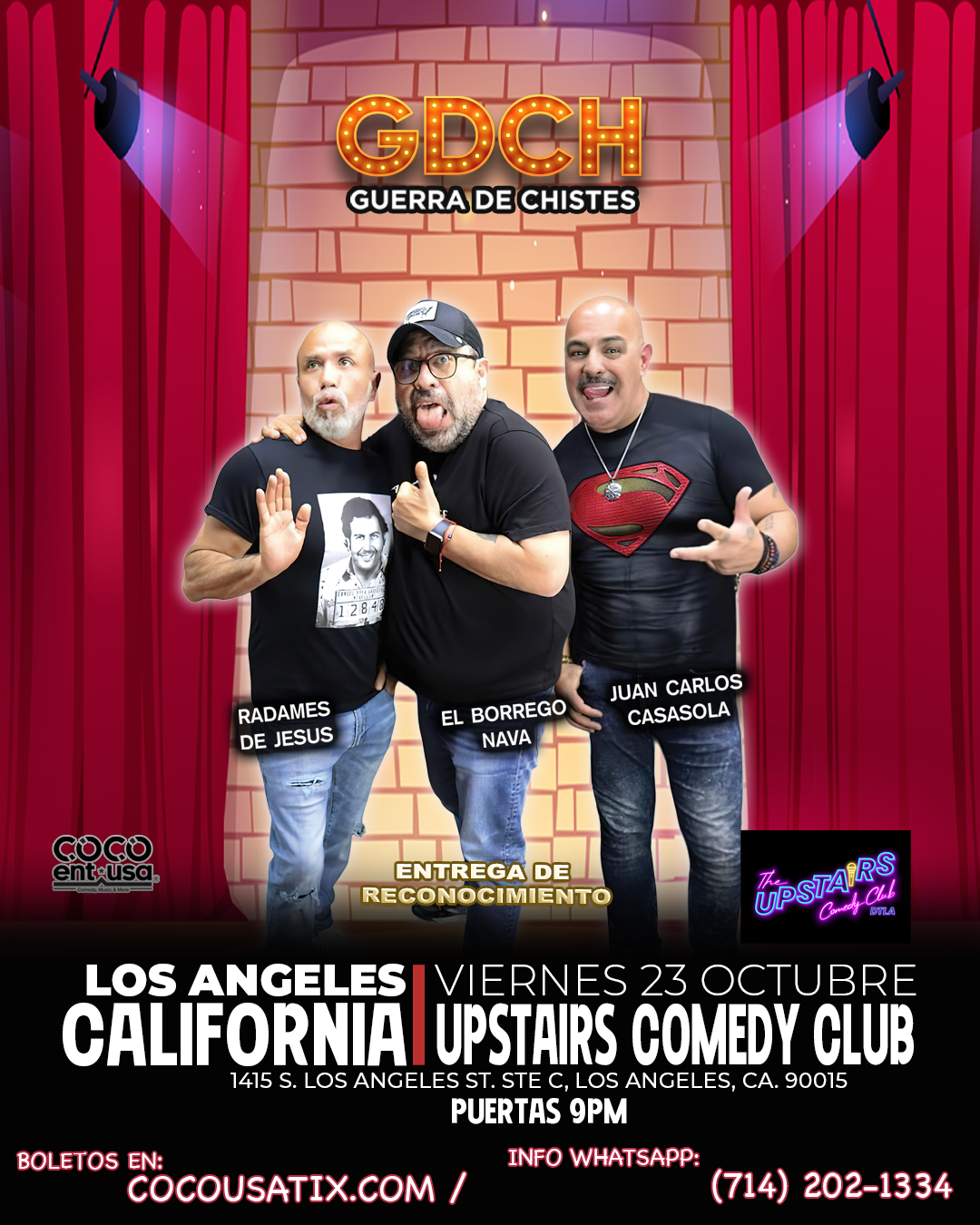 GDCH Guerra de Chistes at The Upstairs Comedy Club