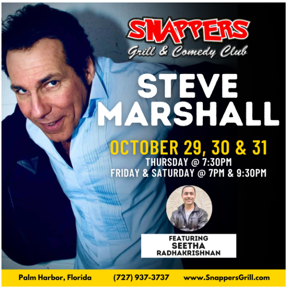 Steve Marshall Comedy at Snappers Palm Harbor