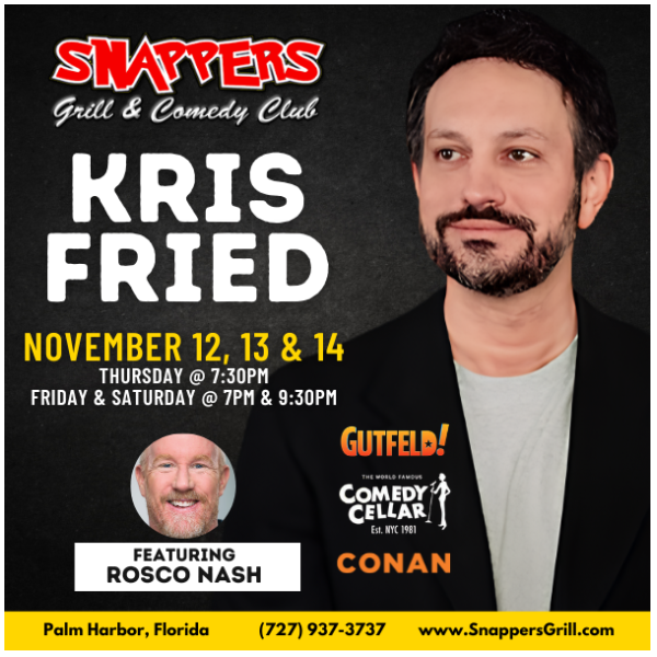 Kris Fried Comedy at Snappers Palm Harbor