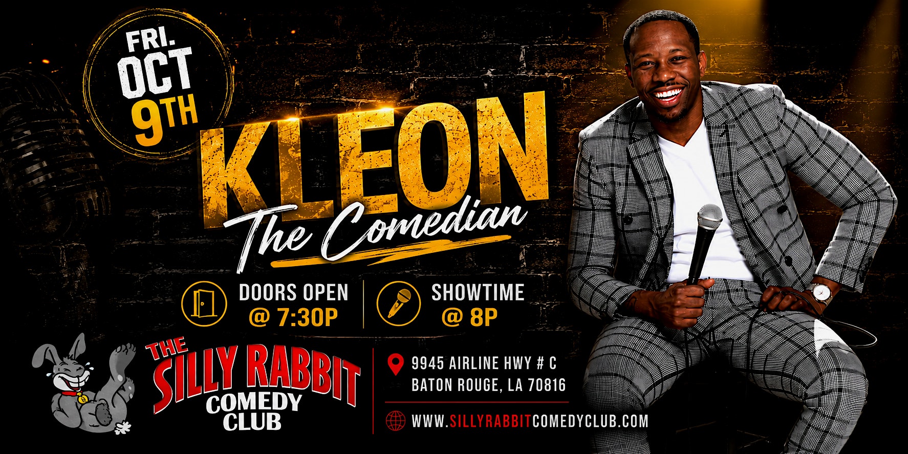 Kleon The Comedian at The Silly Rabbit Comedy Club