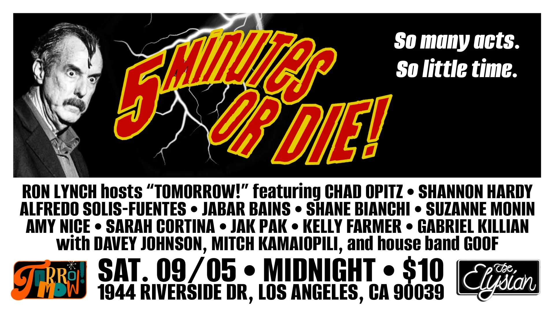 Tomorrow! at The Elysian Theater
