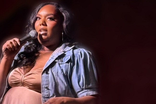 Phylicia Dshea at Nate Jackson's Super Funny Comedy Club