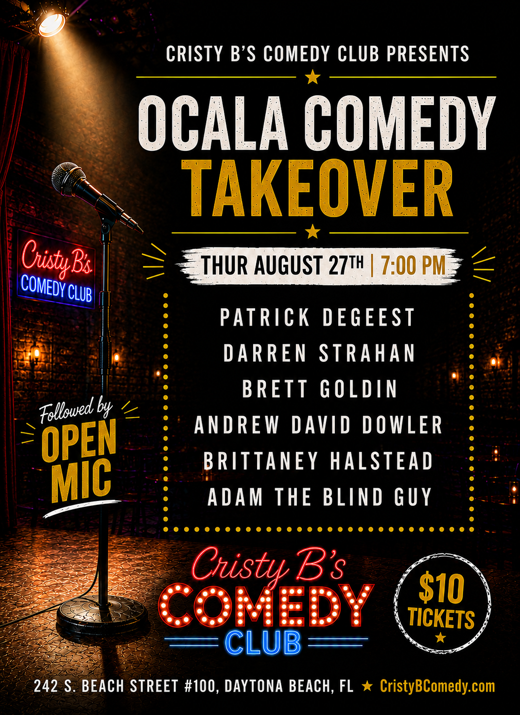Brick City Comedy Takeover at Cristy B's Comedy Club