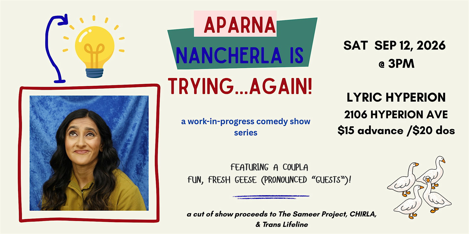 Aparna Nancherla is Trying (Again)!