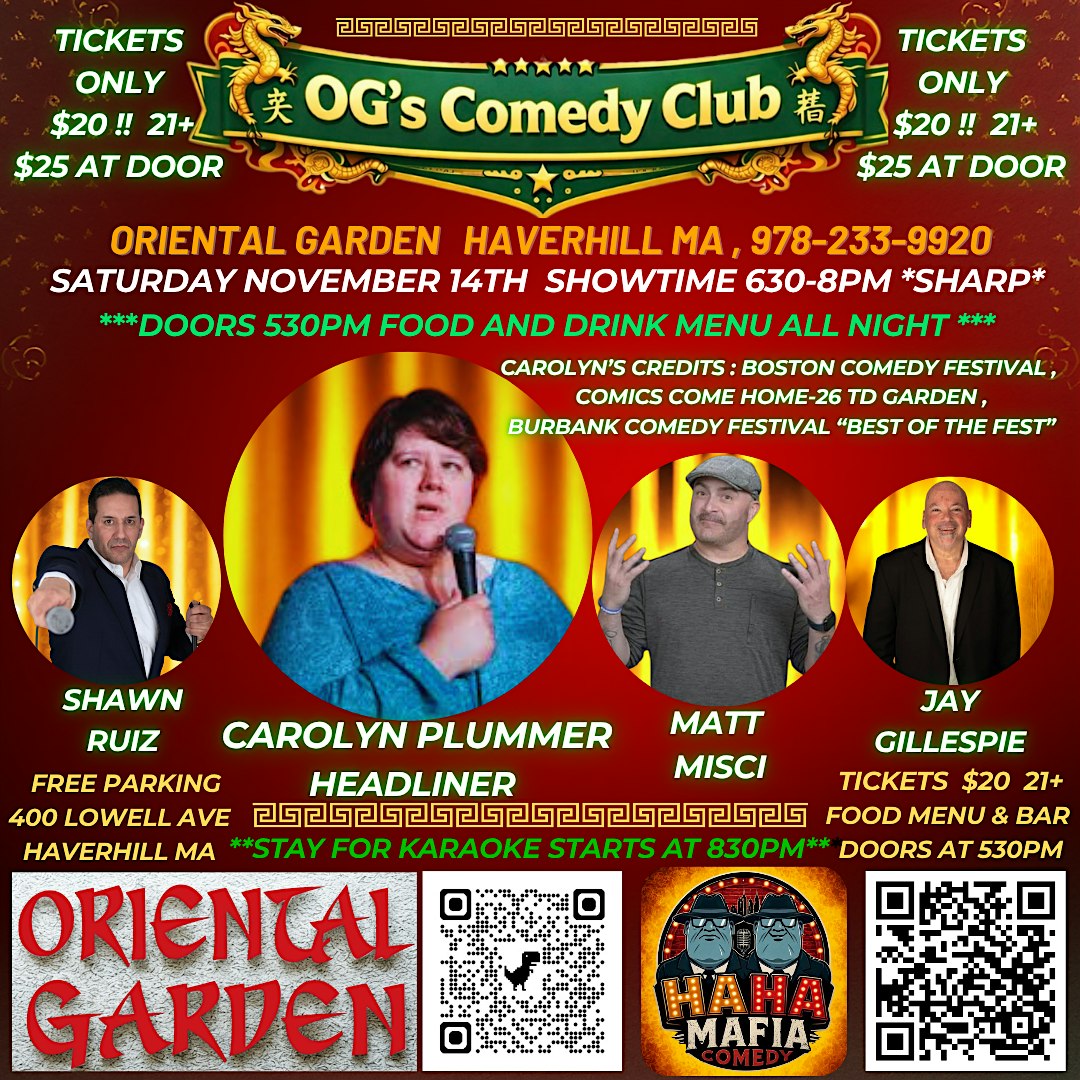 OG's Comedy Dinner Show at OG's Comedy Club