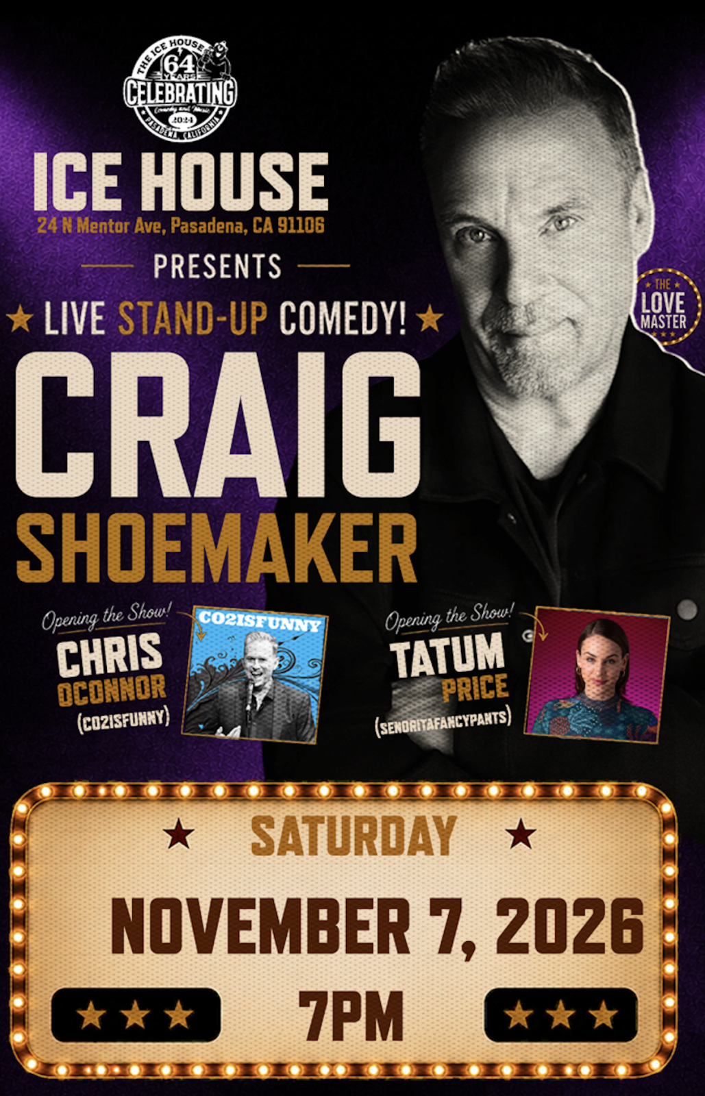 Craig Shoemaker at The Ice House