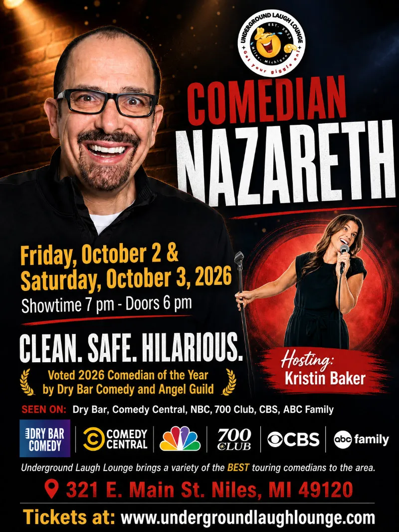 Comedian Nazareth at Underground Laugh Lounge