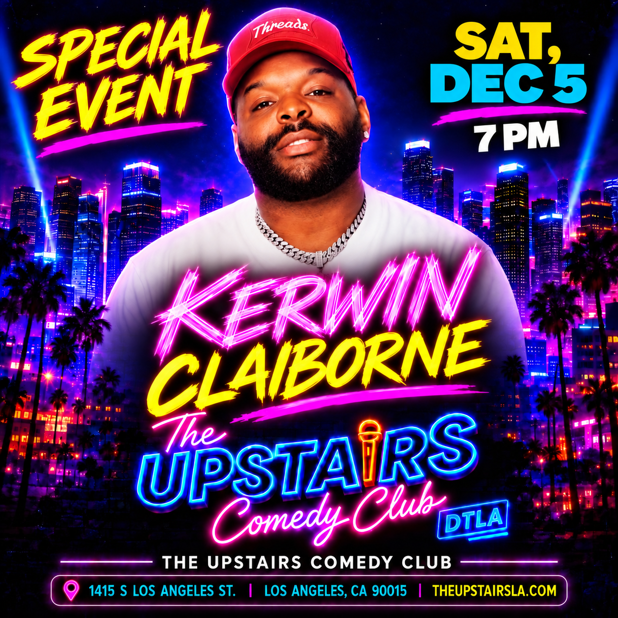 Kerwin Claiborne at The Upstairs Comedy Club