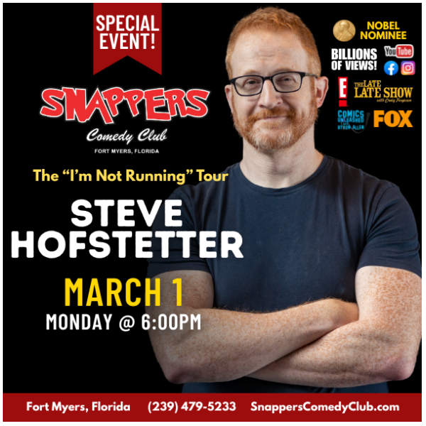 Steve Hofstetter at Snappers Comedy Club Fort Myers