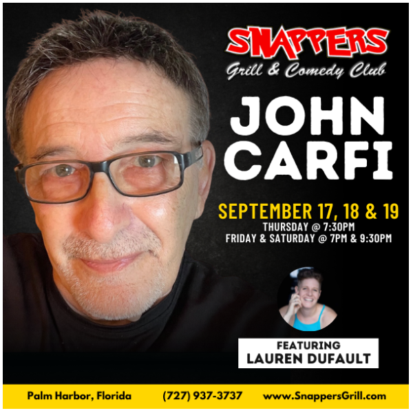 John Carfi Comedy at Snappers Palm Harbor