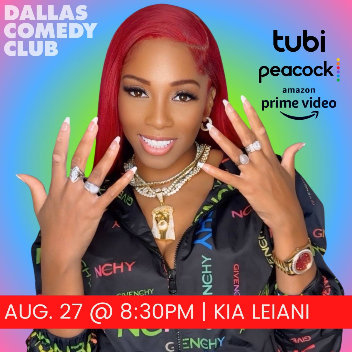 Kia Leiani at Dallas Comedy Club