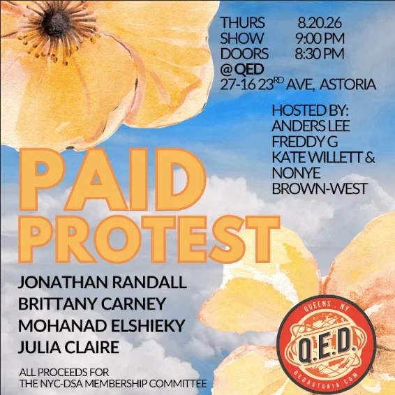 Paid Protest at Q.E.D. Astoria