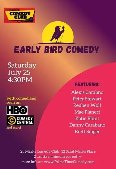 Early Bird Comedy at St. Marks Comedy Club
