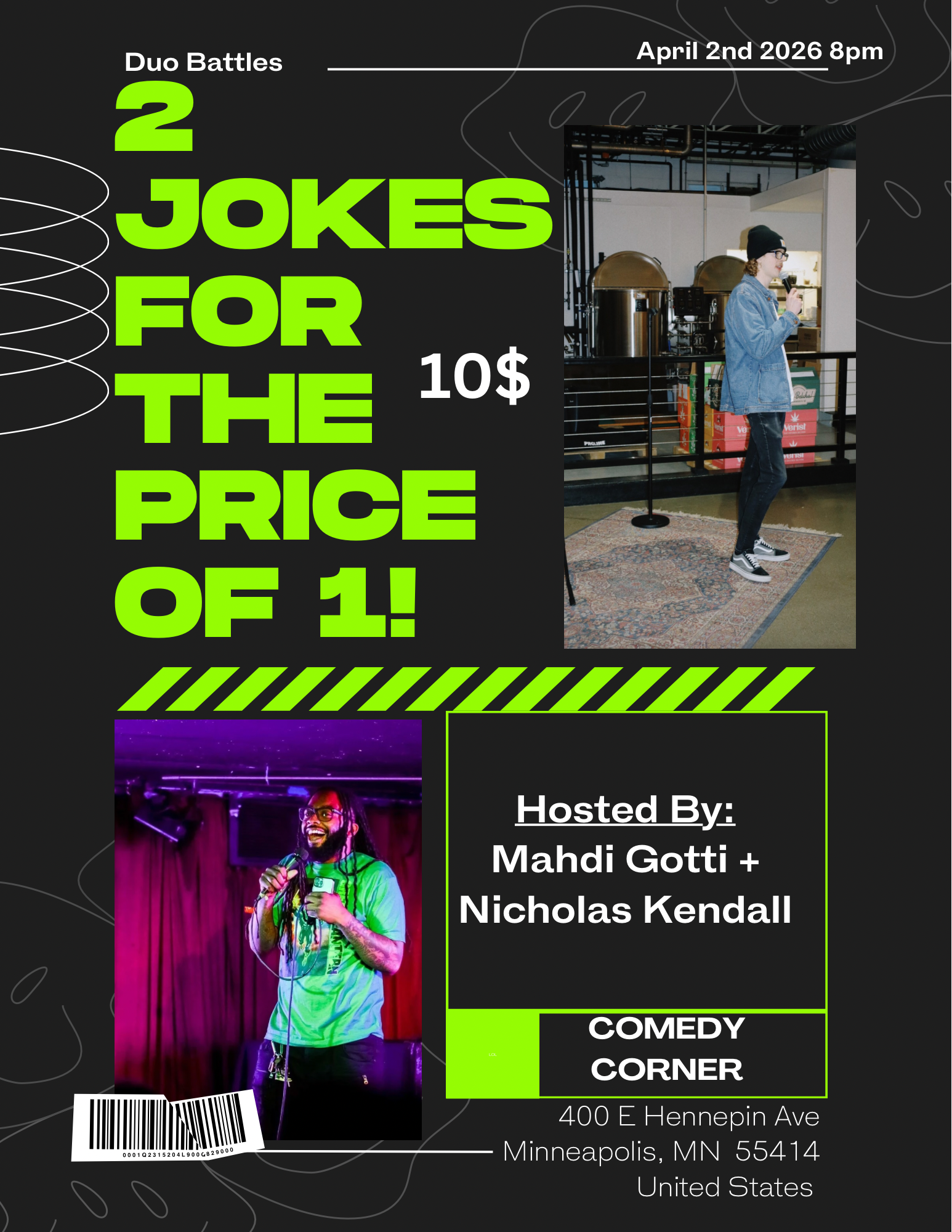 Duo Battles at The Comedy Corner Underground