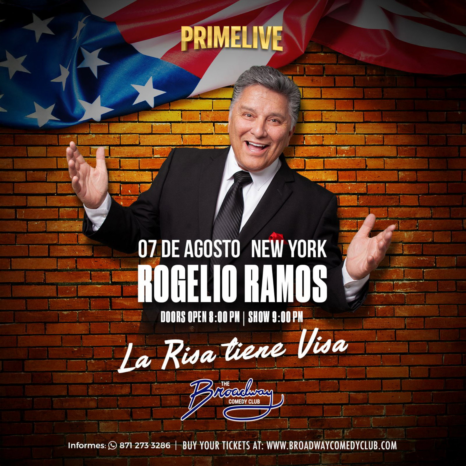 Rogelio Ramos: La Risa tiene Visa at Broadway Comedy Club