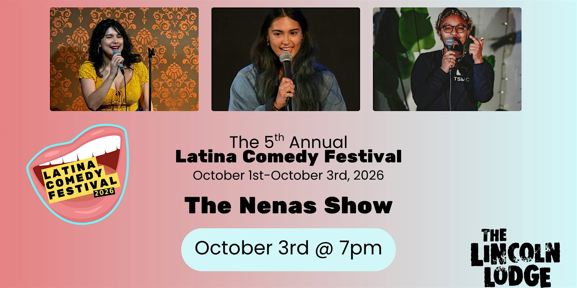 Latina Comedy Festival Presents at The Lincoln Lodge