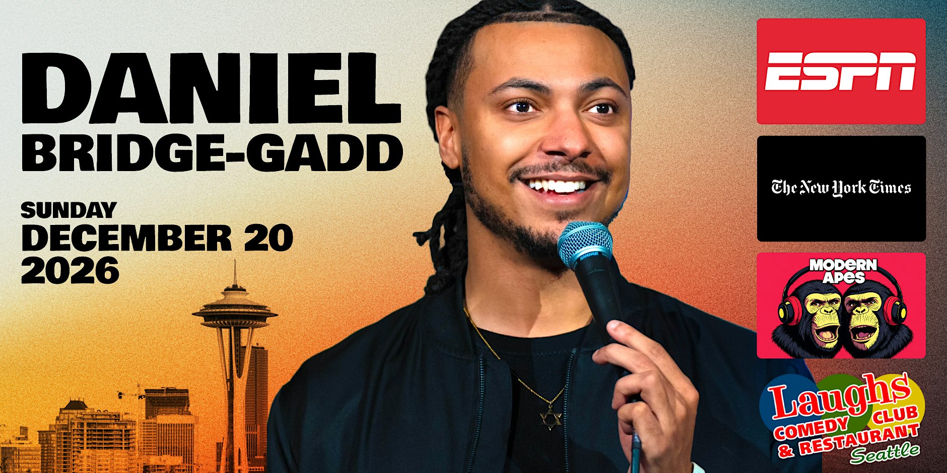 Daniel Bridge-Gadd at Laughs Comedy Club