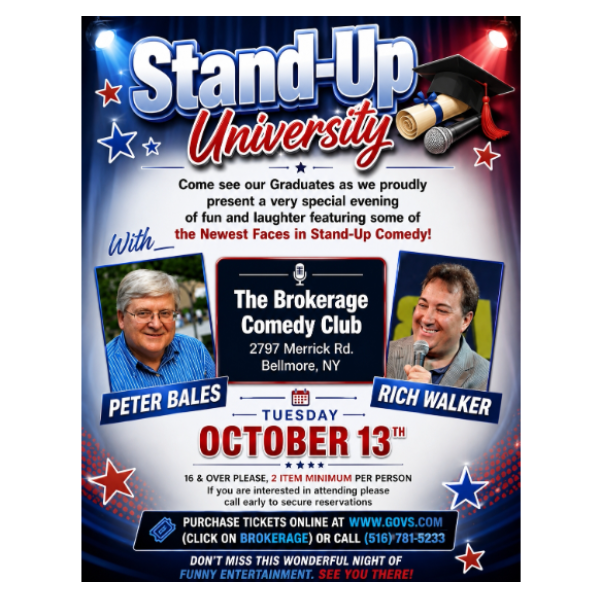 Stand-Up University Graduation Show at The Brokerage Comedy Club