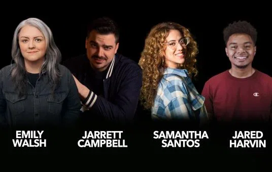 Jared Harvin, Samantha Santos, Emily Walsh, Jarrett Campbell at New York Comedy Club Stamford