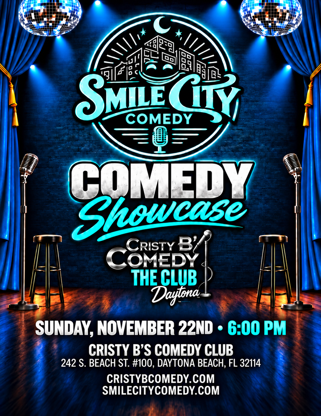 Smile City Comedy Showcase at Cristy B's Comedy Club