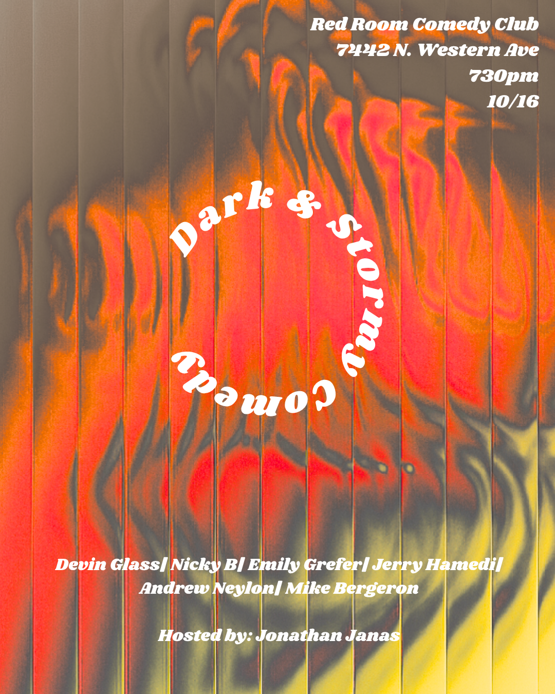 Dark & Stormy Comedy Show at RED ROOM Comedy Club