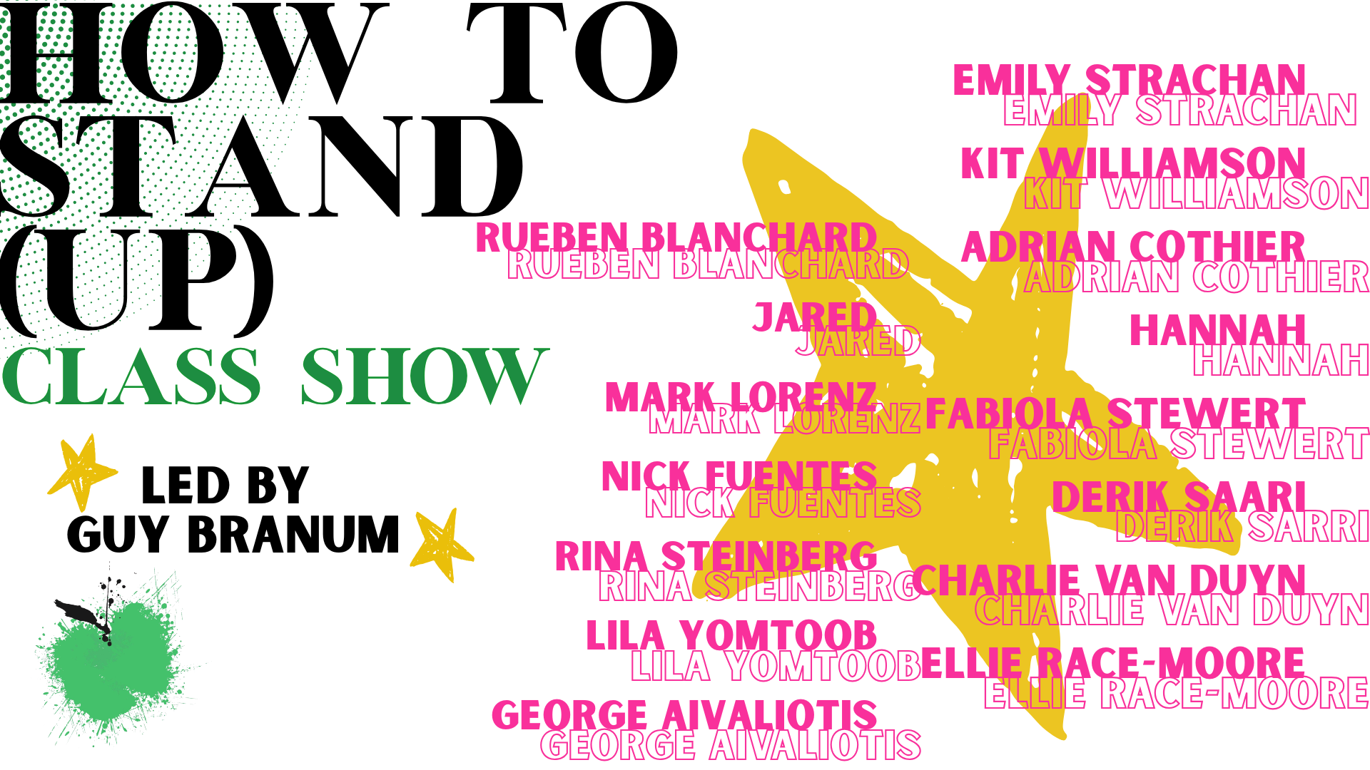 How To Stand (Up) at The Elysian Theater