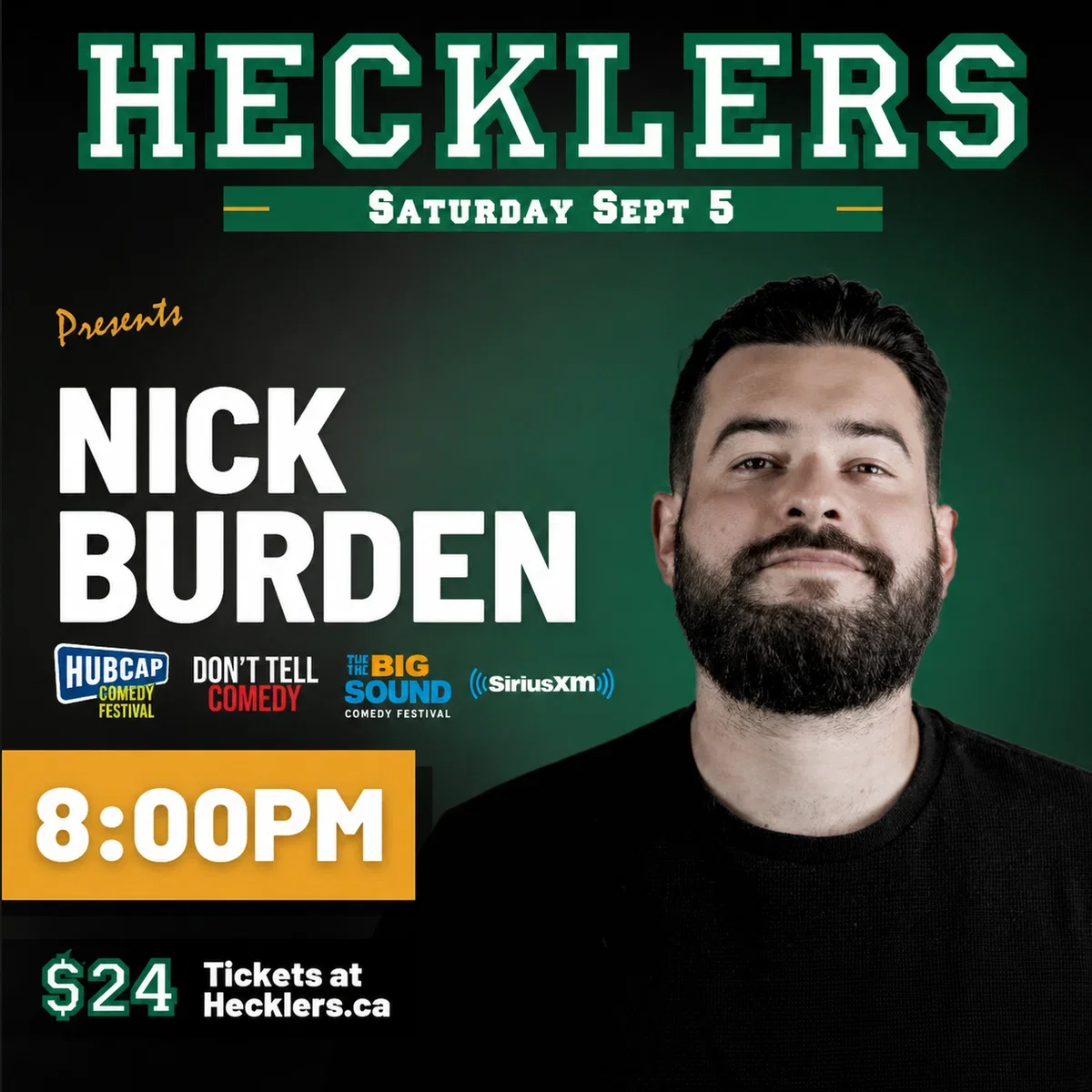 Nick Burden at Hecklers Bar & Grill