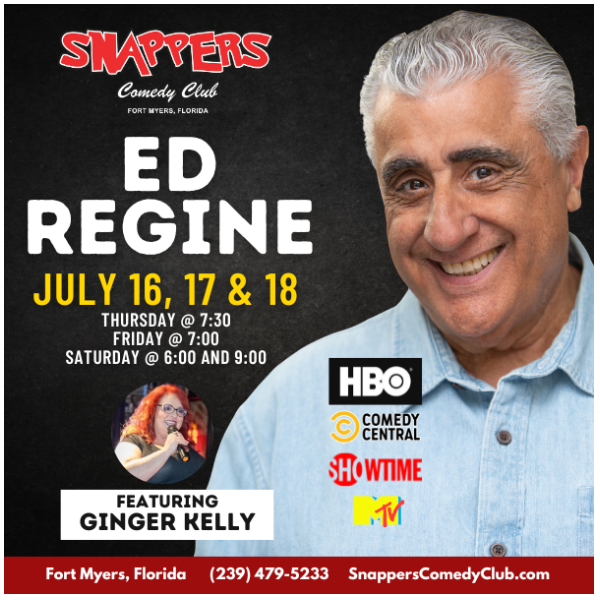 Ed Regine at Snappers Comedy Club Fort Myers