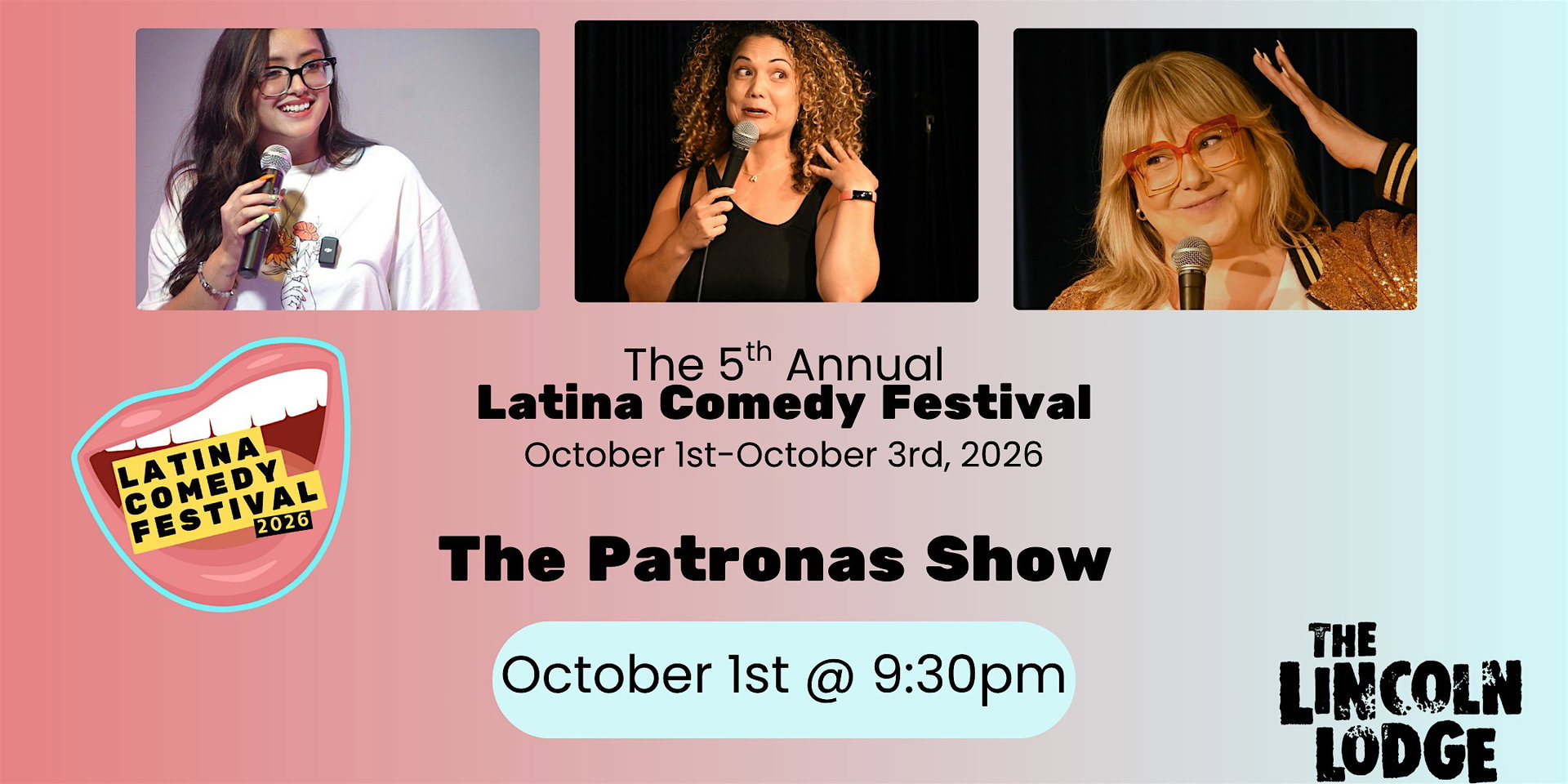 Latina Comedy Festival Presents at The Lincoln Lodge
