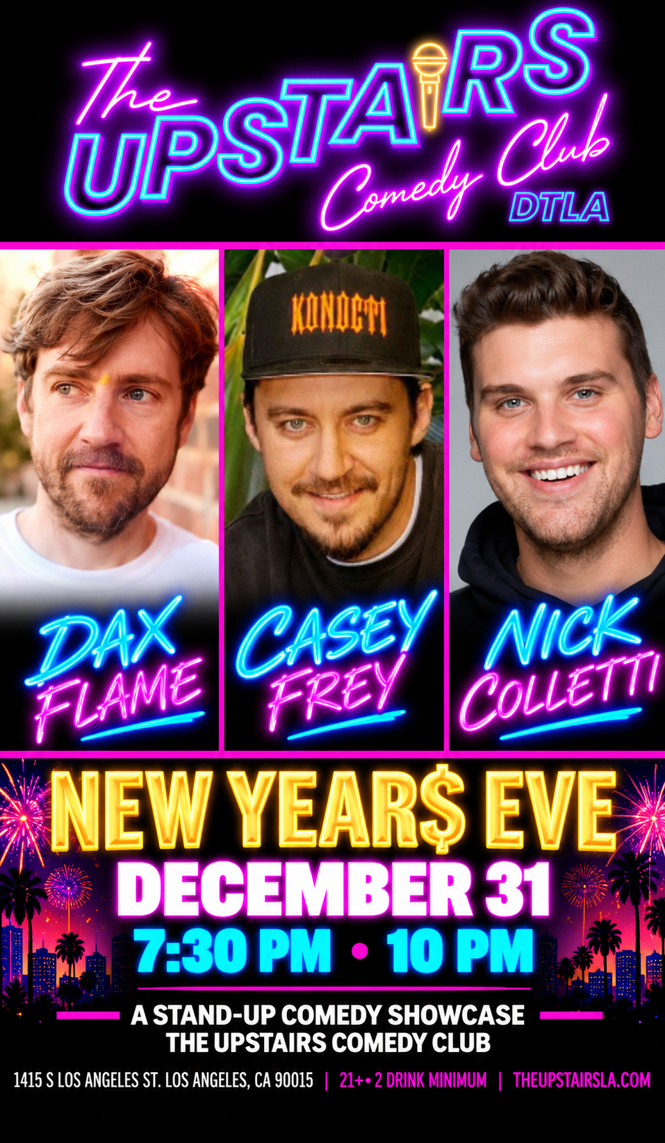 New Year's Eve at The Upstairs Comedy Club