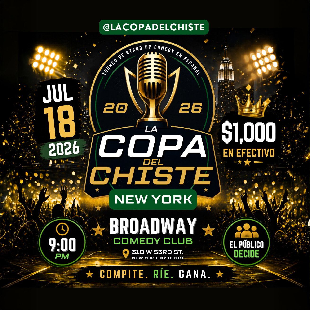 La Copa del Chiste: New York at Broadway Comedy Club
