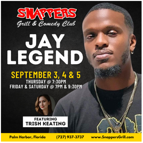 Jay Legend Comedy at Snappers Palm Harbor