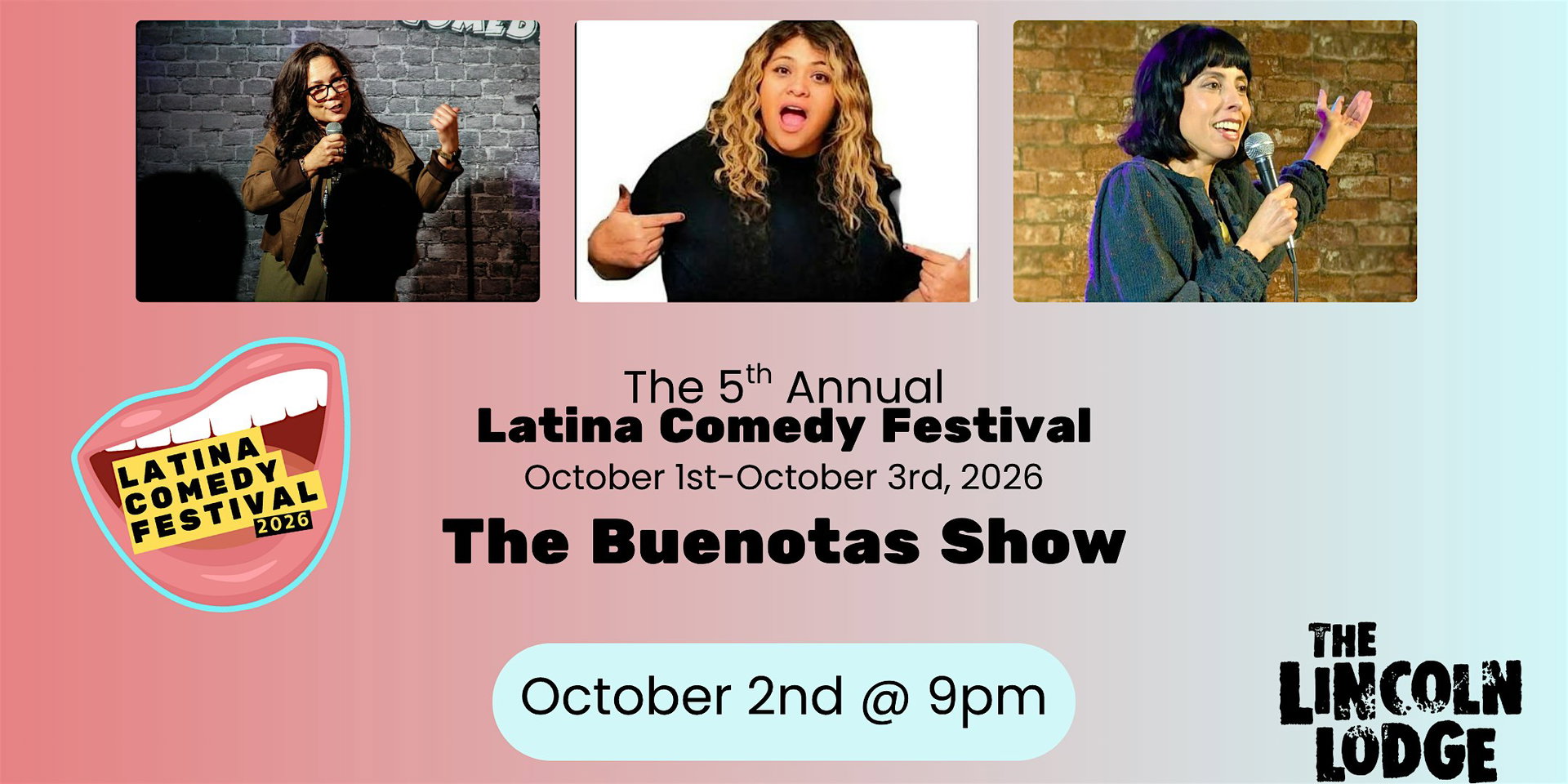 Latina Comedy Festival Presents at The Lincoln Lodge
