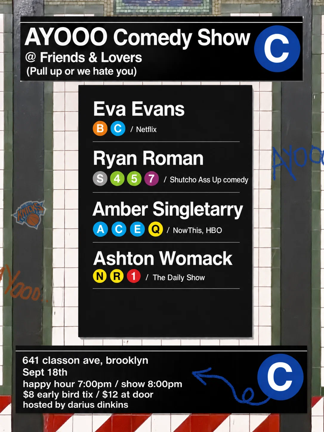 AYOOO Comedy Show at Friends and Lovers