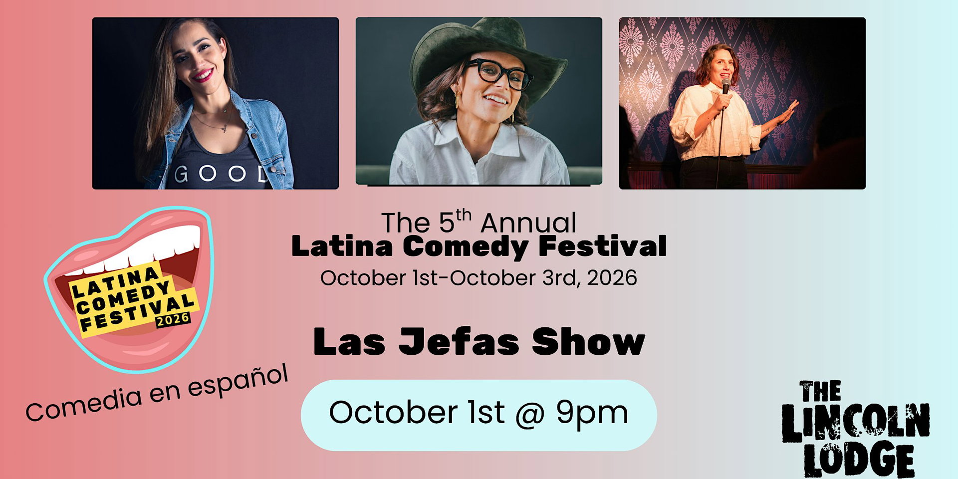 Latina Comedy Festival Presents at The Lincoln Lodge