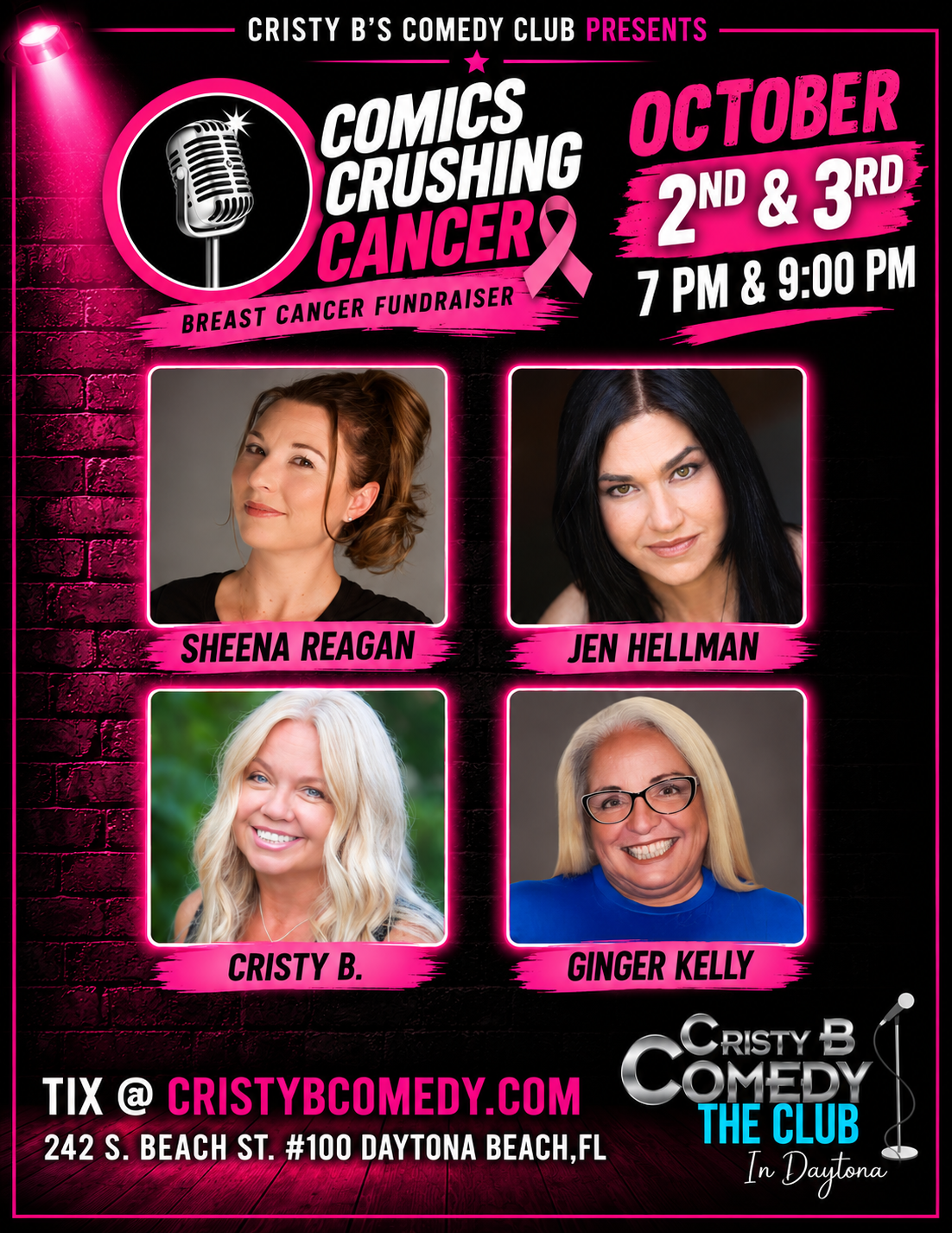 Comics Crushing Cancer at Cristy B's Comedy Club