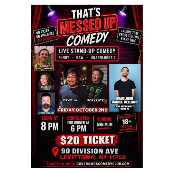 That's Messed Up Comedy at Governor's Comedy Club