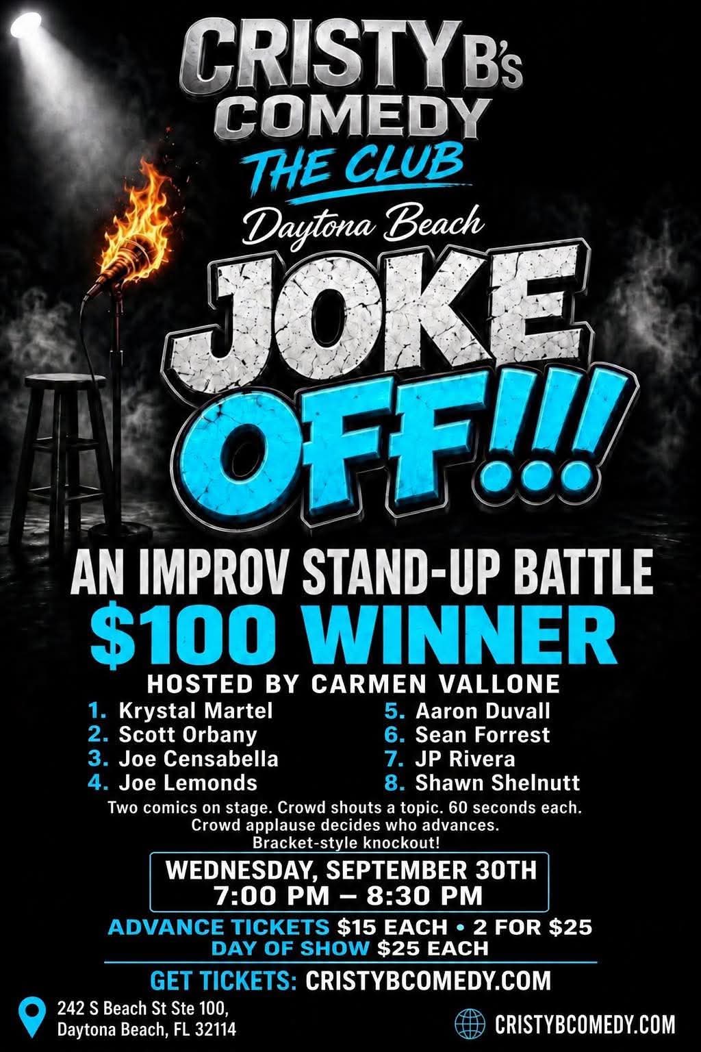 Joke Off at Cristy B's Comedy Club