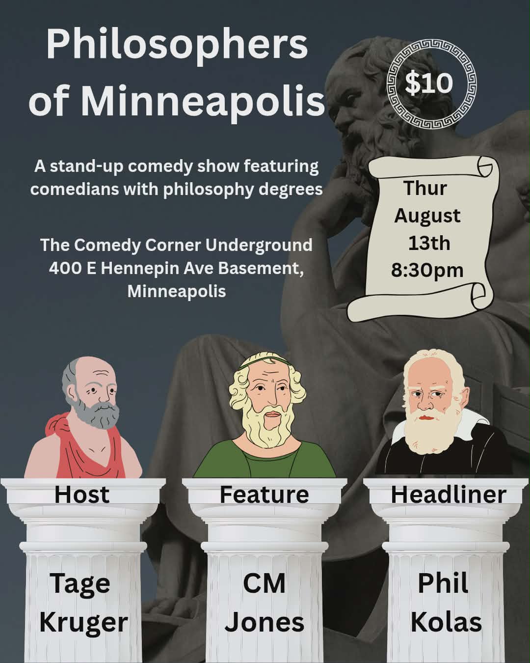 Philosophers of Minneapolis at The Comedy Corner Underground