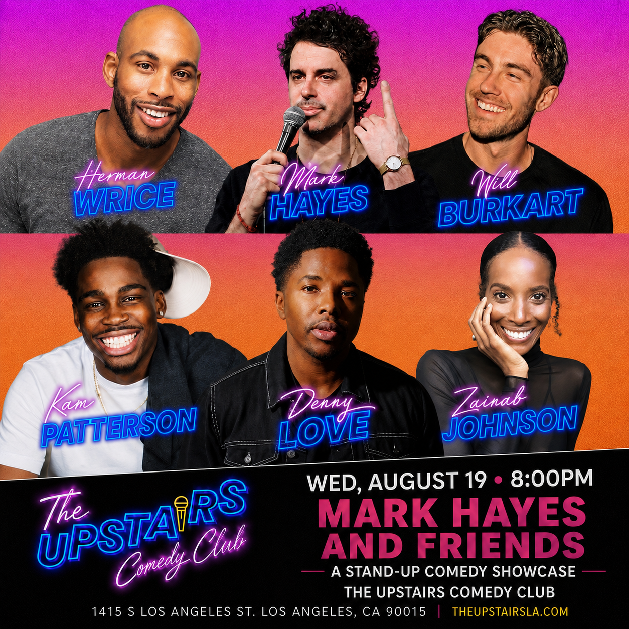 Mark Hayes & Friends at The Upstairs Comedy Club
